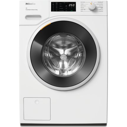 מכונת כביסה MIELE WWD380 פתח חזית לבנה עם SteamCare