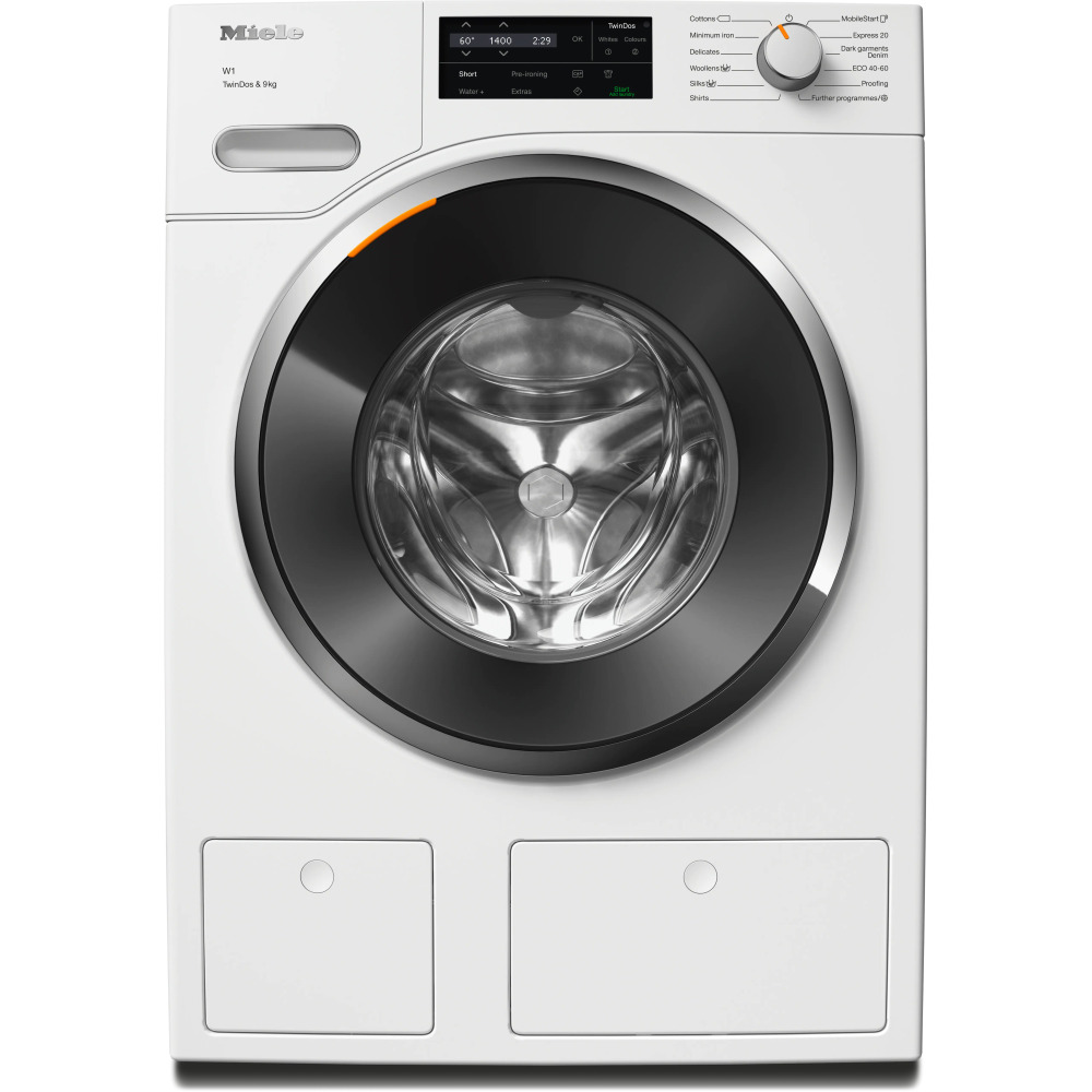 miele wwg660 wcs tdos 9kg product מכונת כביסה Miele WWG660 פתח חזית לבנה 9 קילו TwinDos