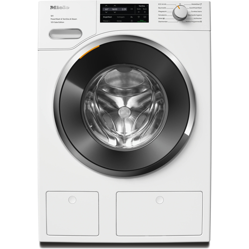 miele wwi880 wcs pwash tdos steam product מכונת כביסה Miele WWI880 פתח קדמי לבן לוטוס 9 ק״ג