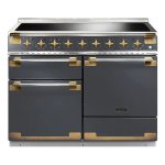תנור ריינג' אינדוקציה Rangemaster Elise Luxe 110 ס״מ בגימור Slate