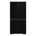 מקרר Samsung Bespoke AI 4 דלתות שחור זכוכית עם Beverage Center