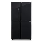 מקרר SHARP SJ-8590 4 דלתות עם דלת זכוכית שחורה