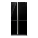 מקרר Sharp SJ-8942 4 דלתות 611 ליטר עם דלת זכוכית שחורה