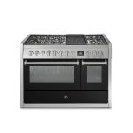 תנור משולב כיריים Steel Cucine Genesi 120 עם 7 מבערי גז