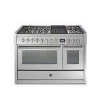 כיריים גז Steel Cucine Genesi 120 נירוסטה עם תנור קיטור
