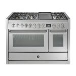 תנור גז משולב Steel Cucine Genesi 120 עם תנור אידוי