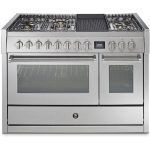 כיריים גז Steel Cucine Genesi 120 עם תנור כפול וקיטור