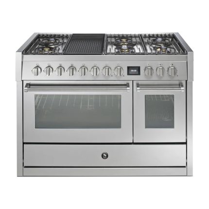 כיריים גז Steel Cucine Genesi 120 מנירוסטה עם תנורים כפולים