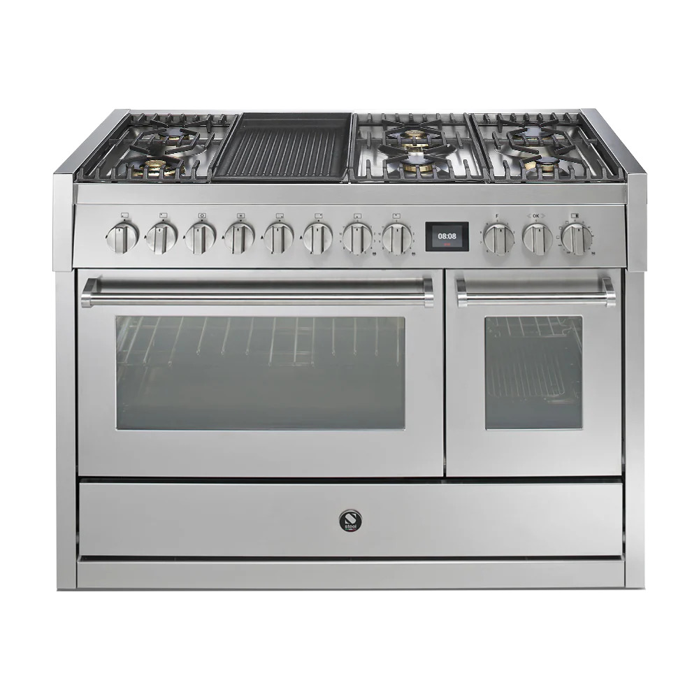 steel cucine genesi 120 gq12sf product 16 כיריים גז Steel Cucine Genesi 120 מנירוסטה עם תנורים כפולים