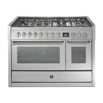 תנור משולב כיריים Steel Cucine Genesi 120 עם 7 מבערי גז