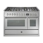 תנור משולב כיריים Steel Cucine Genesi 120 עם 7 מבערי גז