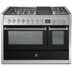 ⁦כיריים גז Steel Cucine Genesi 120 דגם GQ12SF עם תנור כפול וקיטור⁩ – תמונה ⁦3⁩