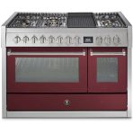 ⁦כיריים גז Steel Cucine Genesi 120 דגם GQ12SF עם תנור כפול וקיטור⁩ – תמונה ⁦4⁩