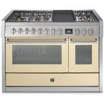 ⁦כיריים גז Steel Cucine Genesi 120 דגם GQ12SF עם תנור כפול וקיטור⁩ – תמונה ⁦5⁩