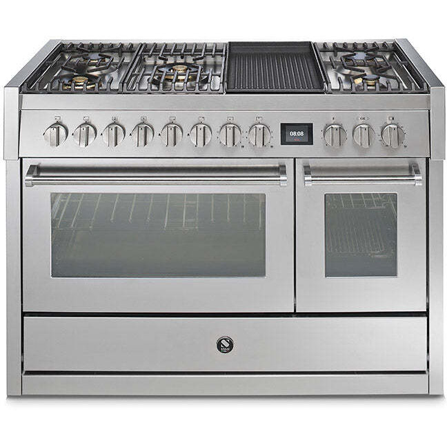 steel cucine genesi 120 gq12sf product כיריים גז Steel Cucine Genesi 120 עם תנור כפול וקיטור