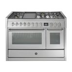 תנור משולב כיריים Steel Cucine Genesi 120 עם תנור אידוי