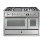 תנור משולב כיריים Steel Cucine Genesi 120 עם תנור אידוי
