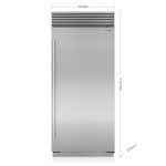 מקרר Sub-Zero דגם ICBCL3650RID/S מובנה 91 ס"מ נירוסטה