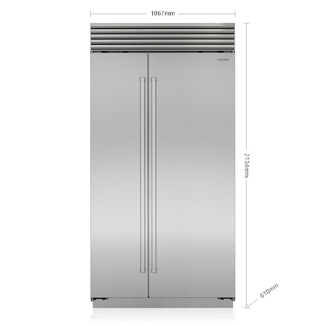 sub zero icbcl4250s s product מקרר Sub-Zero צד לצד נירוסטה דגם ICBCL4250S/S