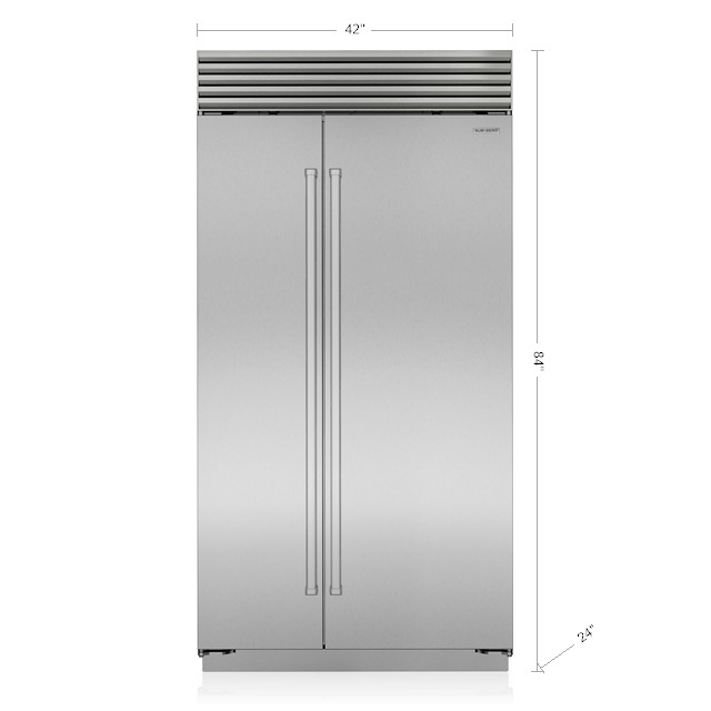 sub zero icbcl4250sid s product מקרר Sub-Zero Side-by-Side מובנה דגם ICBCL4250SID/S עם מתקן מים פנימי