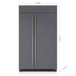 מקרר Side-by-Side Sub-Zero 122 ס"מ דגם ICBCL4850S/O