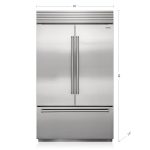 מקרר Sub-Zero French Door 122 ס"מ עם מתקן מים פנימי