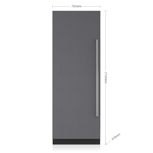 sub zero icbdec3050rid product מקרר עמודה Sub-Zero 76 ס"מ עם מתקן מים פנימי