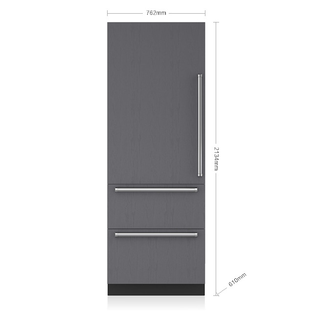 sub zero icbdet3050ciid product מקרר מקפיא Sub-Zero Designer 76 ס"מ עם מכונת קרח