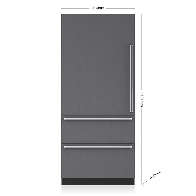 sub zero icbdet3650ciid product מקרר Sub-Zero אינטגרלי דגם ICBDET3650CIID עם מכונת קרח