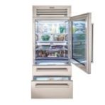 ⁦מקרר-מקפיא Sub-Zero PRO Series 91 ס"מ עם דלת זכוכית דגם ICBPRO3650G⁩ – תמונה ⁦2⁩