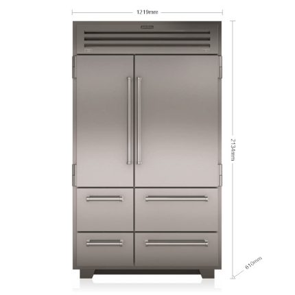 מקרר מקפיא תחתון Sub-Zero PRO נירוסטה 122 ס"מ דגם ICBPRO4850