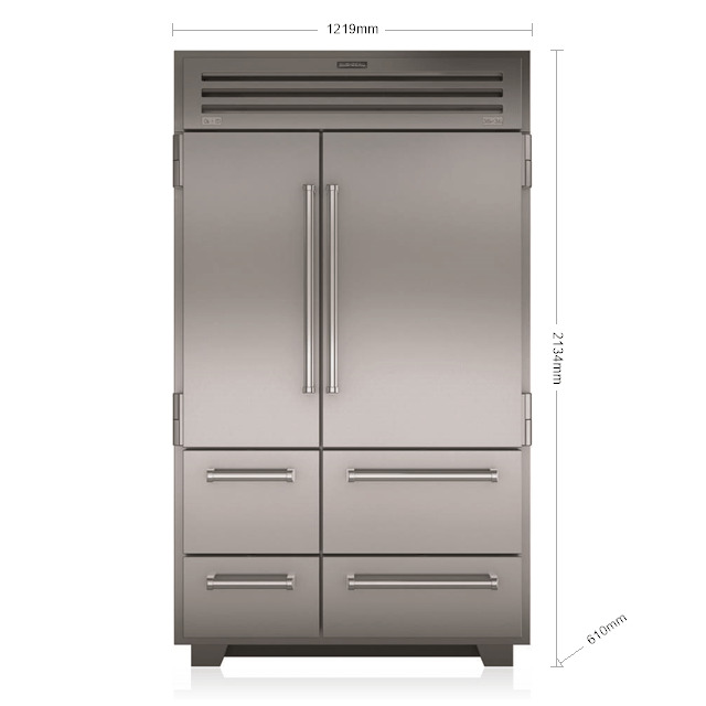 sub zero icbpro4850 product מקרר מקפיא תחתון Sub-Zero PRO נירוסטה 122 ס"מ דגם ICBPRO4850