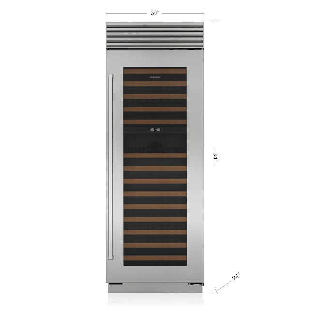 wine cooler 146 bottles dual zone product 1 מקרר יין דלת זכוכית 146 בקבוקים אזורי טמפרטורה