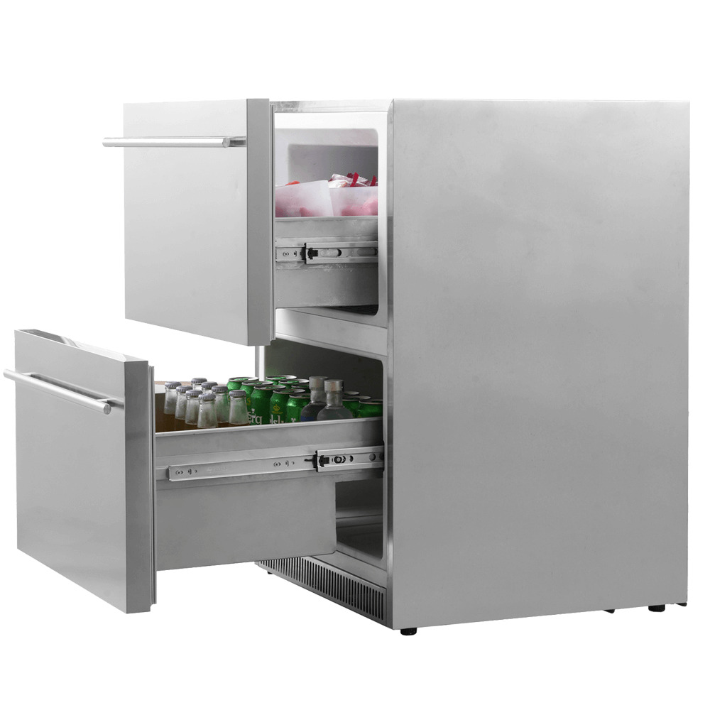 landers la138dfd product מקפיא משולב מקרר 2 מגירות בנוי Landers LA138DFD נירוסטה