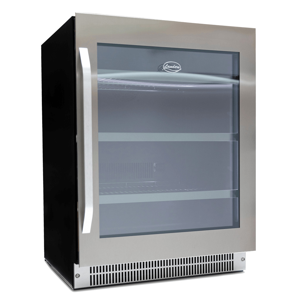 landers la146bs n product מקרר משקאות בנוי 146 ליטר Landers LA146BS-N גימור נירוסטה