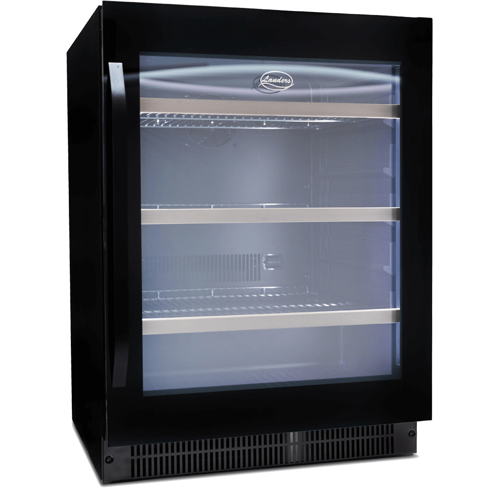 landers la146bs nb product מקרר משקאות בנוי Landers LA146BS-NB 146 ליטר גימור שחור