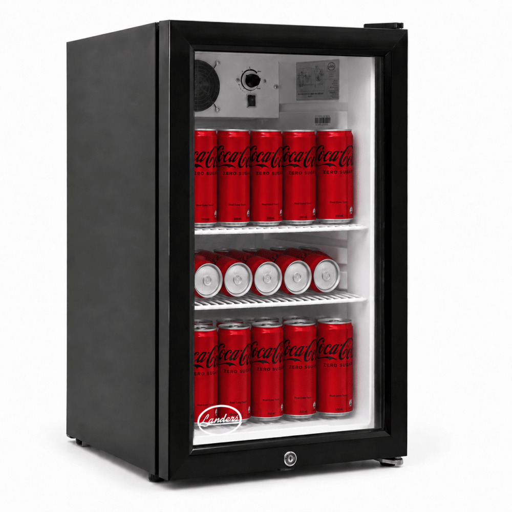 landers sc68 product מקרר 68 ליטר חזית שקופה Landers דגם SC68 – תמונה 1