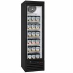 מקפיא צר שחור 159 ליטר Landers דגם SS-D159WAC/B עם דלת זכוכית