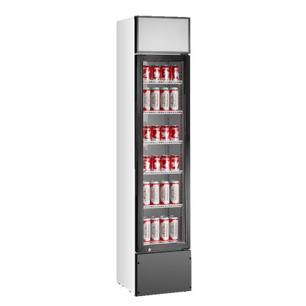 מקרר תצוגה Landers SS-P160 160 ליטר צר במיוחד עם זכוכית כפולה