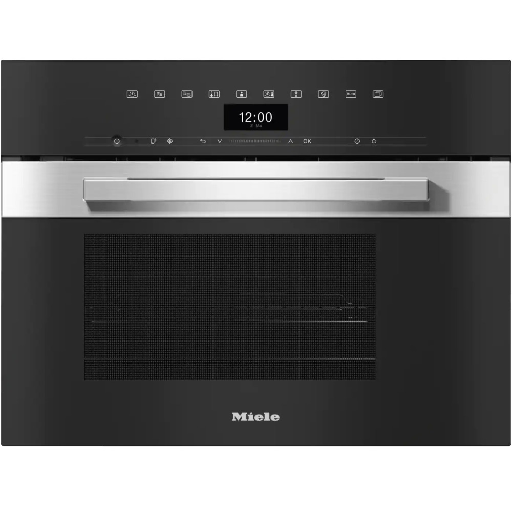 miele dgm 7440 clst product תנור בנוי משולב מיקרוגל מילה Miele DGM 7440 CLST גימור Clean Steel