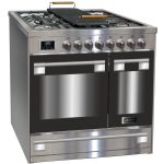 תנור משולב כיריים גז Kaiser HGE 93201 R נירוסטה AvantgardePRO