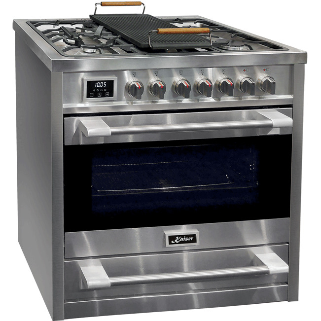 kaiser hgg 93405 r product תנור משולב כיריים גז Kaiser HGG 93405 R נירוסטה AvantgardePRO – תמונה 1