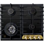 כיריים גז Kaiser KCG 6335 Em Turbo זכוכית שחורה עם Turbo Burner
