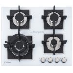 כיריים גז Kaiser KCG 6382 W Turbo זכוכית לבנה עם Turbo Burner