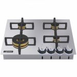 כיריים גז Kaiser KG 6236 Turbo נירוסטה Gas-on-Top עם טורבו בורר