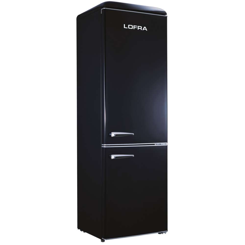 lofra igtnm300d 1 black matt product מקרר LOFRA RETRO דגם IGTNM300D/1 - BLACK MATT 300 ליטר – תמונה 1