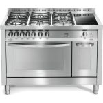 תנור משולב LOFRA Professional דו-תאי גז ואינדוקציה 120 ס"מ דגם PD126MF+E/2CiK