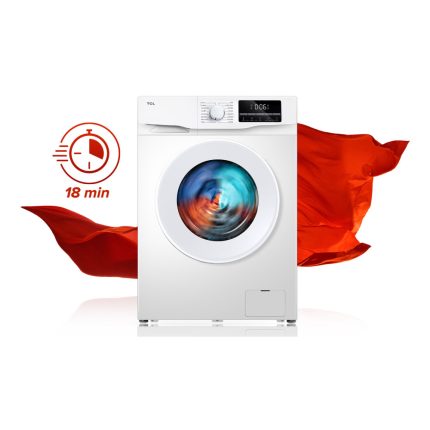 מכונת כביסה פתח חזית TCL P609FLW 9 ק"ג עם תוף Honeycomb Crystal Drum