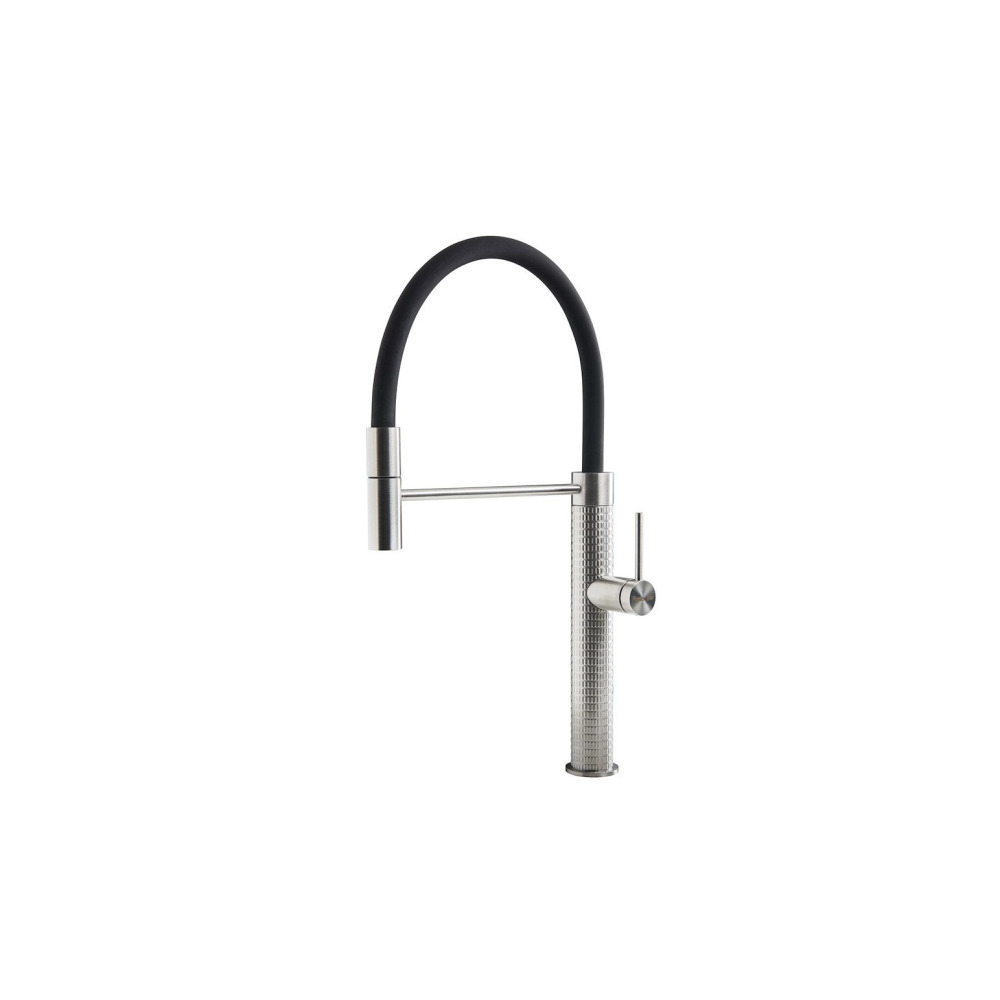 foster 100 8424 product ברז מטבח FOSTER 100 8424 נירוסטה עם ראש גמיש וסיבוב 360 מעלות