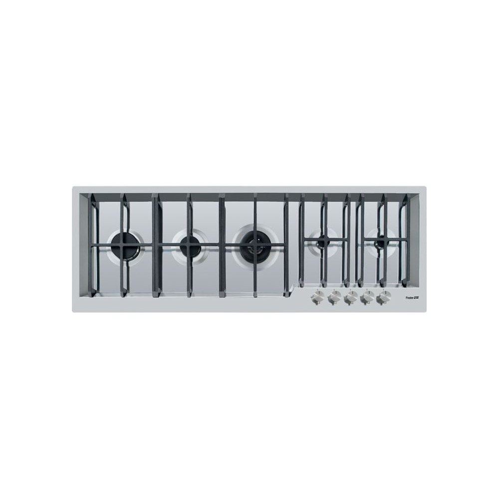 foster gas hob 5 burners 7628032 product כיריים גז FOSTER מעוצבות 5 מבערים מקצועיים פס עבודה נירוסטה